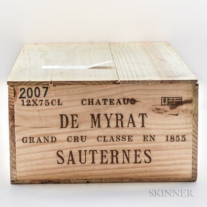 Chateau Myrat 2007, 12 bottles (owc) 