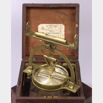 Brass Miner's Dial / Theodolite by William Wilton