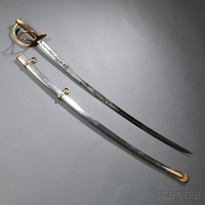 Identified Roby Model 1860 Light Cavalry Officer's Sword