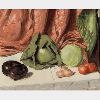 William James (American, 1882-1961) Still Life with Vegetables
