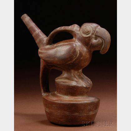 Pre-Columbian Pottery Whistle Vessel