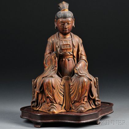 Wooden Statue of Bodhisattva