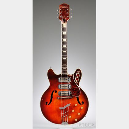 American Electric Guitar, Harmony Company, Chicago, c. 1963, Model Airline Truetone 7230