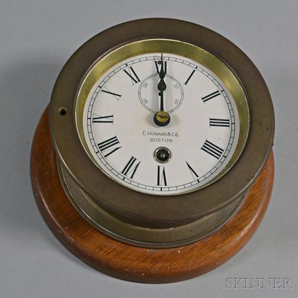 E. Howard & Co. Brass Ship's Bell Clock