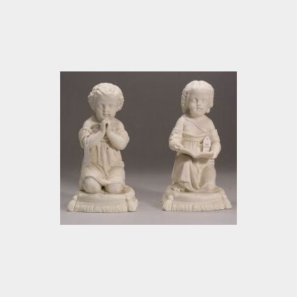Pair of Parian Figures of Children