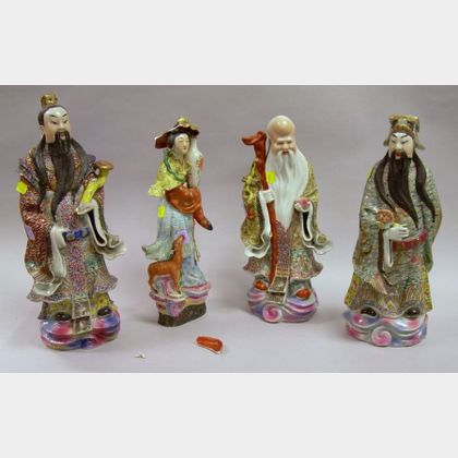 Four Asian Porcelain Figures