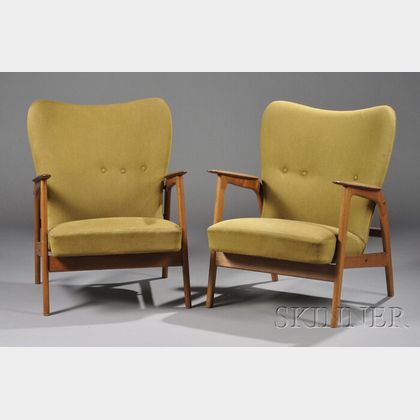Two Armchairs Attributed to Arne Vodder