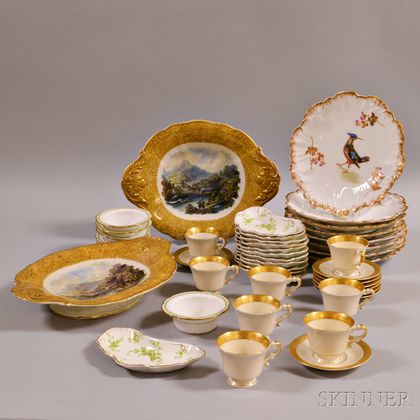 Forty-four Assorted Continental Porcelain Items