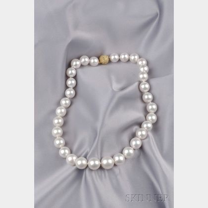 South Sea Natural Color Cultured Pearl Necklace