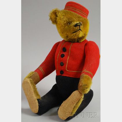 Schuco Yes/No Bellhop Teddy Bear