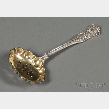 Tiffany & Co. "Olympian" Pattern Gold-washed Sterling Sugar Sifter