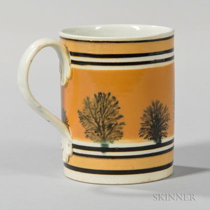 Mocha-decorated Half-pint Mug