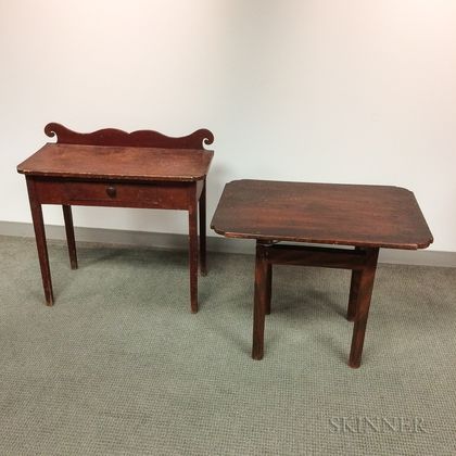 Two Painted Side Tables