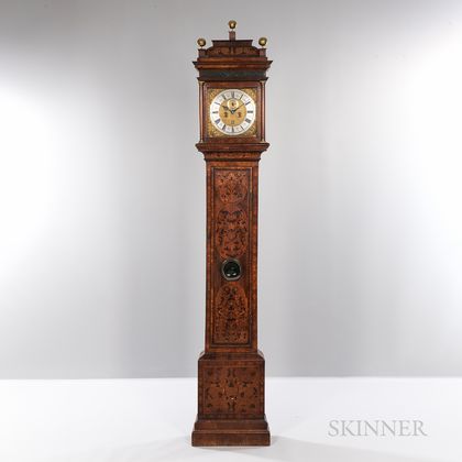 Marquetry-inlaid London Longcase Clock