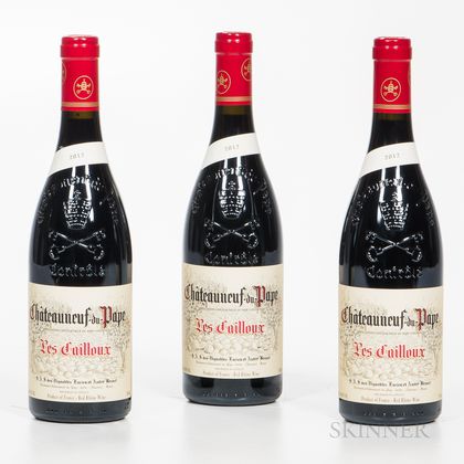 Les Cailloux (Brunel) Chateauneuf du Pape 2012, 3 bottles 