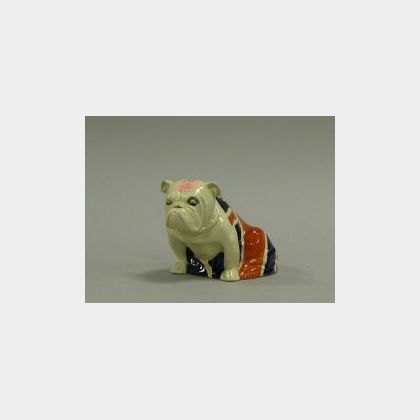 Royal Doulton Ceramic Union Jack Draped Bull Dog Figure. 