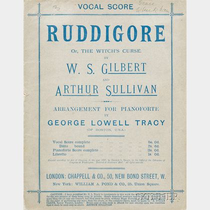 Gilbert, Sir William Schwenck (1836-1911) & Sullivan, Sir Arthur (1842-1900)