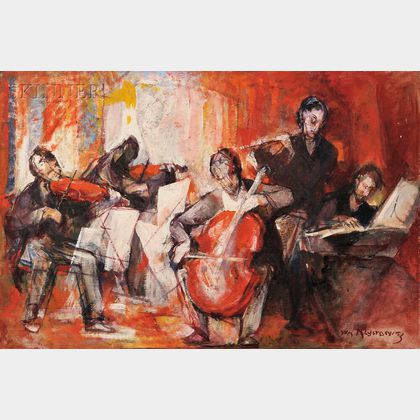 William Meyerowitz (American, 1887-1981) Quintet