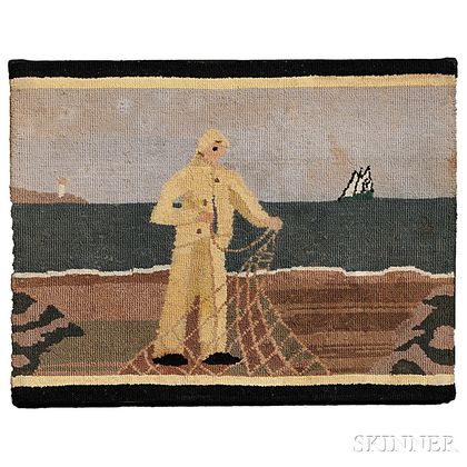 Small Grenfell Fisherman Hooked Mat