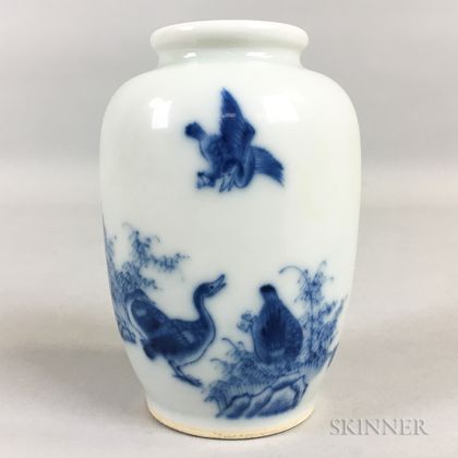 Small Blue and White Vase