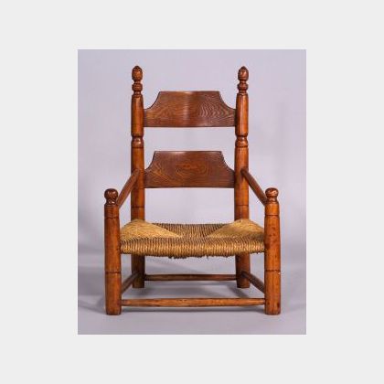 Child&#39;s Maple and Ash Slat-back Armchair