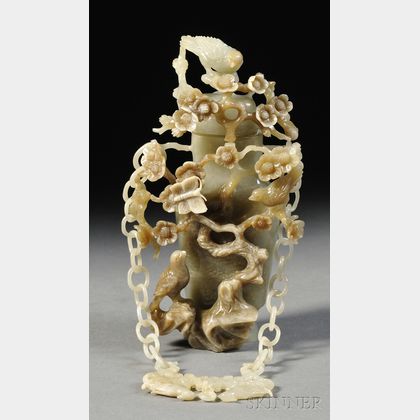 Jade Vase with Chains