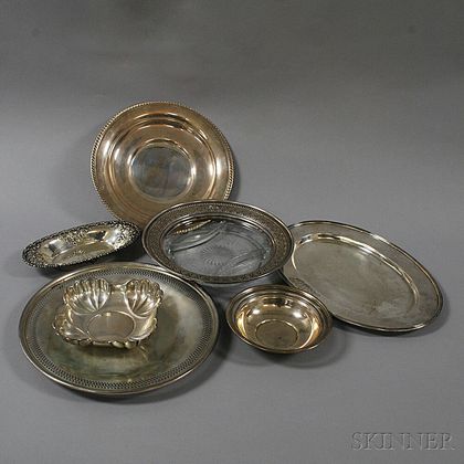 Seven Assorted Sterling Silver Serving Dishes