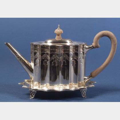 Sterling Federal Reproduction Teapot and Stand