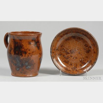 Redware Jar and Bowl