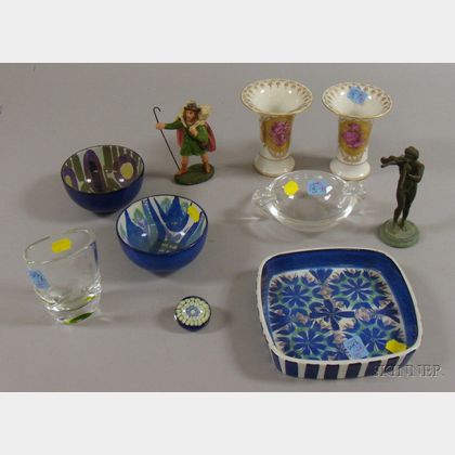 Ten Assorted European Decorative Table Items