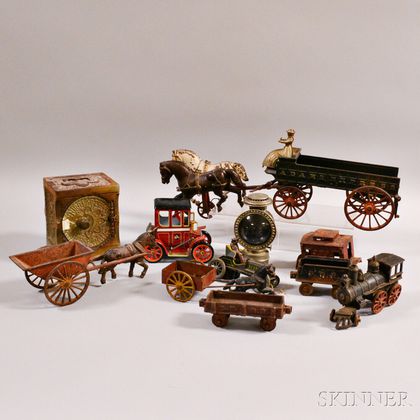 Group of Mostly Cast Iron Toys