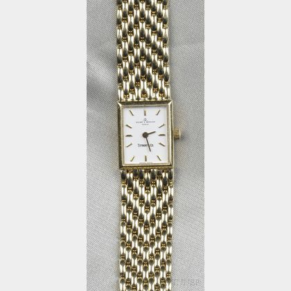 Lady's 14kt Gold Wristwatch, Baume & Mercier, retailed by Tiffany & Co.