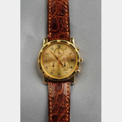 Sold at auction 18kt Gold Chronograph