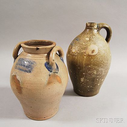 Two Early Stoneware Vessels