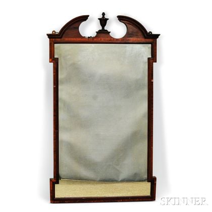 Federal-style Inlaid Mahogany Mirror