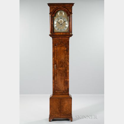 George II Burlwood Tall Clock