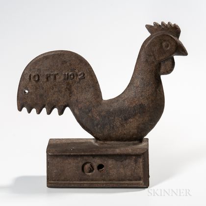 Cast Iron Rooster Windmill Weight