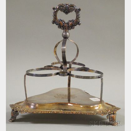 Silver-plated Condiment Stand