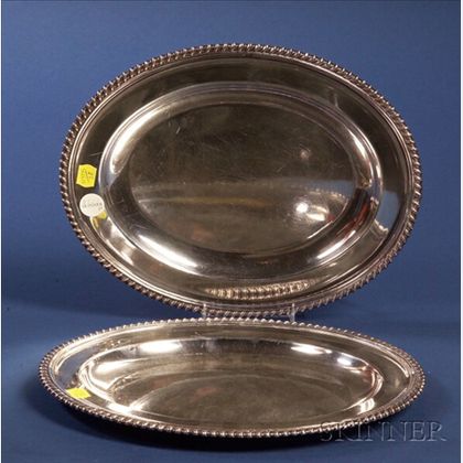 Pair of Matthew Boulton Silver Plate Platters