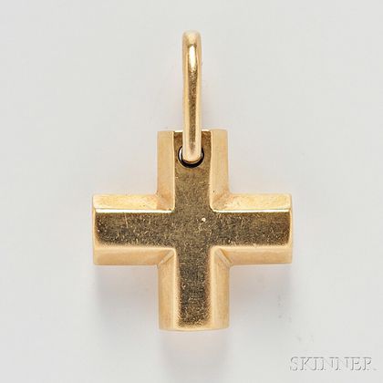18kt Gold Cross, Bulgari