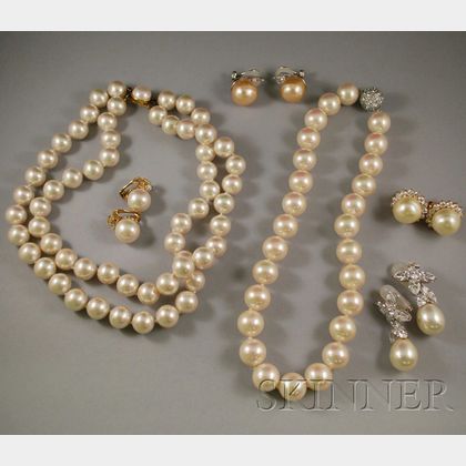 Group of Mariko Pearl Costume Jewelry