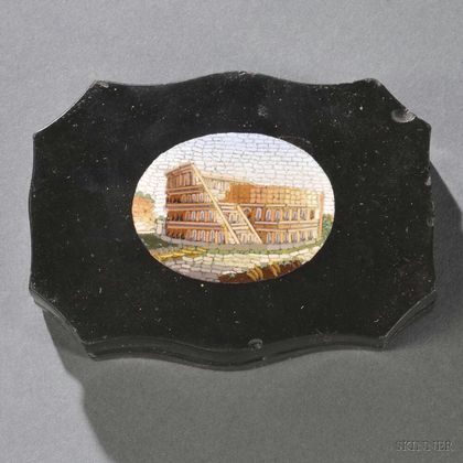 Grand Tour Micromosaic-inlaid Paperweight