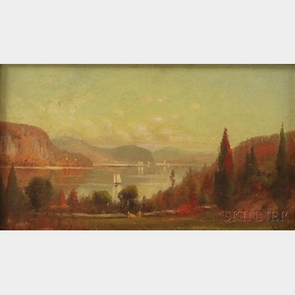 M. DeForest Bolmer (American, 1854-1910) Hudson River View.