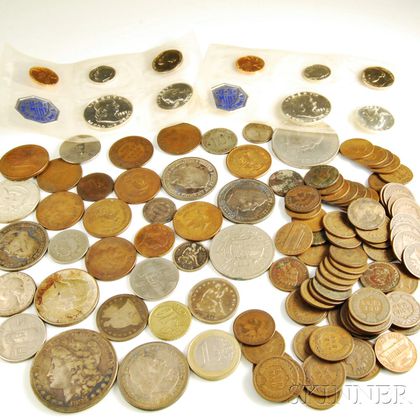Group of American and World Coins