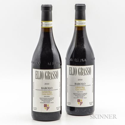 Elio Grasso Barolo Ginestra Casa Mate 2010, 2 bottles 