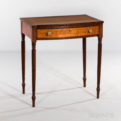 Federal Mahogany and Bird's-eye Maple Serving Table