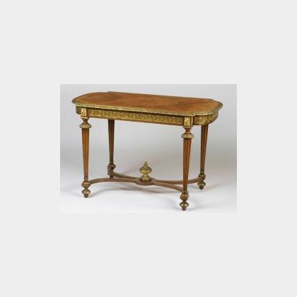 Louis XVI Style Ormolu Mounted Tulipwood Side Table
