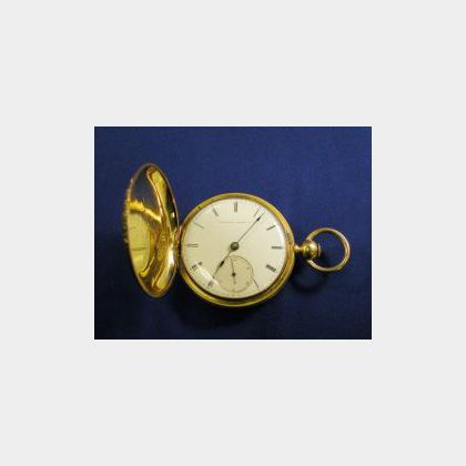 Antique 18kt Gold Hunting Case Pocket Watch, American Watch Co.