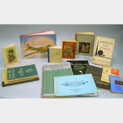 Group of Mid-20th Century Commercial Art and Design Booklets and Art Books