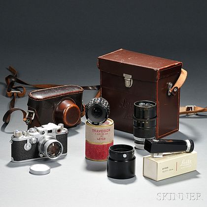 Leica IIIC and Three Lenses
